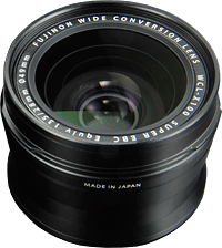 Fujifilm's WCL-X100 Wide Conversion Lens. Photo provided by Fujifilm. Click for our Fuji X100 review!