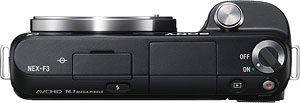 Sony's Alpha NEX-F3 compact system camera. Photo provided by Sony. Click for a bigger picture!