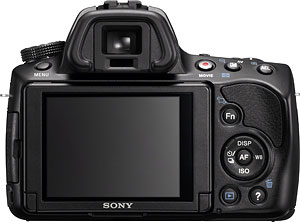 Sony's Alpha SLT-A37 Translucent Mirror camera. Photo provided by Sony. Click for a bigger picture!