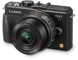 Panasonic's Lumix DMC-GX1 compact system camera. Photo provided by Panasonic Consumer Electronics Co. Click for a bigger picture!