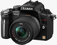 Panasonic's Lumix DMC-GH2 digital camera. Photo provided by Panasonic. Click for our Panasonic GH2 review!