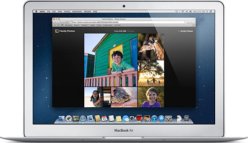 Owners of non-Apple hardware and older Apple devices will view your photos on the web. Image provided by Apple Inc. Click for a bigger picture!