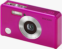 The Ricoh PX digital camera, shown with bundled silicone jacket installed. Photo provided by Ricoh Co. Ltd.