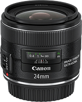 Canon's EF 24mm f/2.8 IS USM lens. Photo provided by Canon. Click for our preview on SLRgear.com!