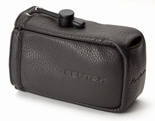 The Pentax O-CC120 case is Mark Newson-styled, just like the K-01 camera body. Photo provided by Pentax Ricoh Imaging Co. Ltd. Click for a bigger picture!