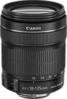 Canon's EF-S 18-135mm f/3.5-5.6 IS STM zoom lens. Photo provided by Canon.