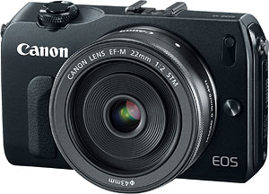 Canon's EOS M compact system camera. Photo provided by Canon. Click for a bigger picture!