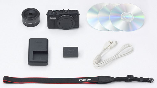 Canon's EOS M camera kit. Photo provided by Canon. Click for a bigger picture!