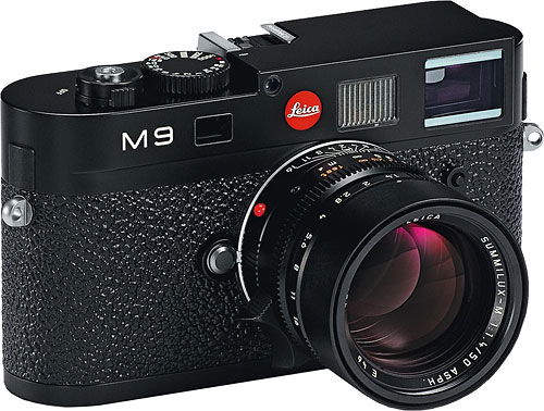 Leica's M9 rangefinder digital camera. Photo provided by Leica Camera AG. Click for a bigger picture!