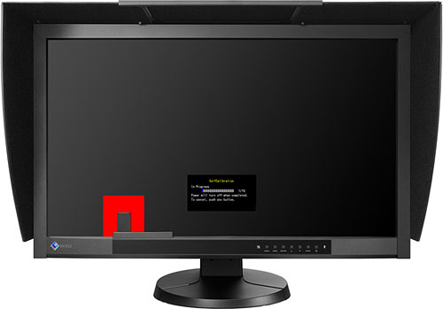 The Eizo ColorEdge CG246 and CG276 (shown) can calibrate themselves completely automatically thanks to their built-in SelfCalibration sensor. Photo provided by Eizo. Click for a bigger picture!