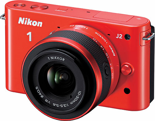 The Nikon J2 compact system camera. Image provided by Nikon. Click for a bigger picture!