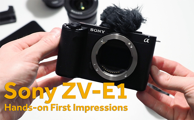 Cinematic vlogging: Sony announces the ZV-E1, its first full-frame ZV-series camera