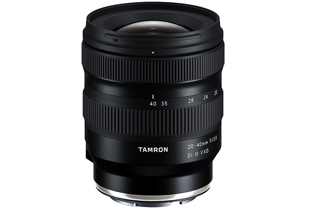 Tamron announces the development of 20-40mm F2.8 Di III VXD lens for full-frame Sony mirrorless cameras