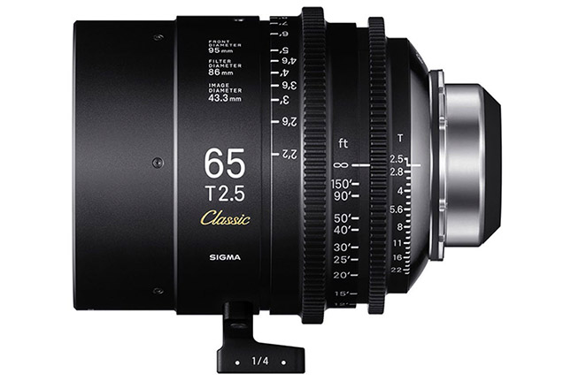 Sigma announces development of 65mm T1.5 and T2.5 Cine Prime lenses