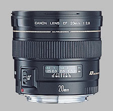 image of the Canon EF 20mm f/2.8 USM lens