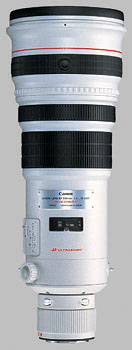 image of the Canon EF 500mm f/4L IS USM lens