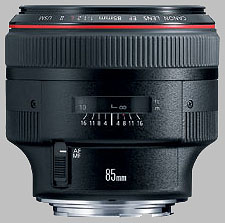 image of the Canon EF 85mm f/1.2L II USM lens