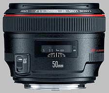 image of the Canon EF 50mm f/1.2L USM lens