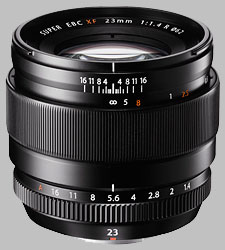 image of the Fujinon XF 23mm f/1.4 R lens