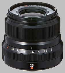 image of the Fujinon XF 23mm f/2 R WR lens