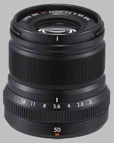 image of the Fujinon XF 50mm f/2 R WR lens