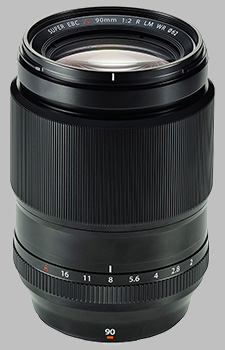 image of the Fujinon XF 90mm f/2 R LM WR lens