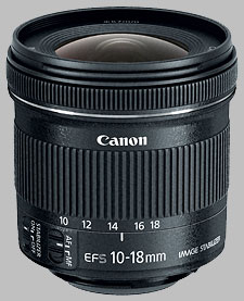image of the Canon EF-S 10-18mm f/4.5-5.6 IS STM lens