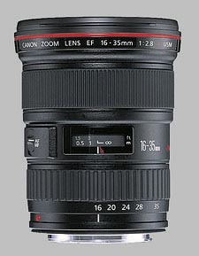 image of the Canon EF 16-35mm f/2.8L USM lens