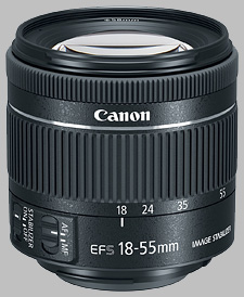 image of the Canon EF-S 18-55mm f/4-5.6 IS STM lens