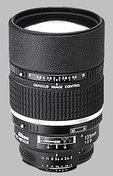 image of the Nikon 135mm f/2D AF DC Nikkor lens