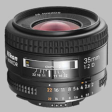image of the Nikon 35mm f/2D AF Nikkor lens