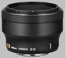 image of the Nikon 1 32mm f/1.2 Nikkor lens
