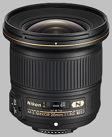 image of the Nikon 20mm f/1.8G ED AF-S Nikkor lens