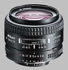 image of the Nikon 24mm f/2.8D AF Nikkor lens
