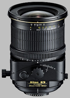 image of the Nikon 24mm f/3.5D ED PC-E Nikkor lens