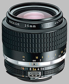 image of the Nikon 35mm f/1.4 AIS Nikkor lens