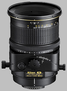 image of the Nikon 45mm f/2.8D ED PC-E Micro Nikkor lens