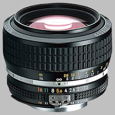 image of the Nikon 50mm f/1.2 AIS Nikkor lens