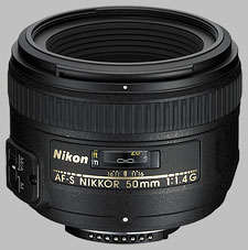 image of the Nikon 50mm f/1.4G AF-S Nikkor lens