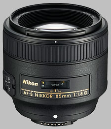 image of the Nikon 85mm f/1.8G AF-S Nikkor lens