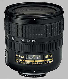 image of the Nikon 24-85mm f/3.5-4.5G ED-IF AF-S Nikkor lens