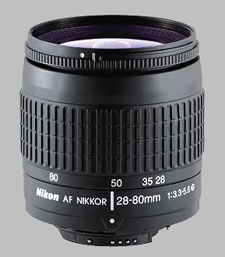 image of the Nikon 28-80mm f/3.3-5.6G AF Nikkor lens