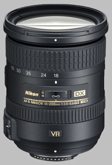 image of the Nikon 18-200mm f/3.5-5.6G IF-ED VR II DX AF-S Nikkor lens