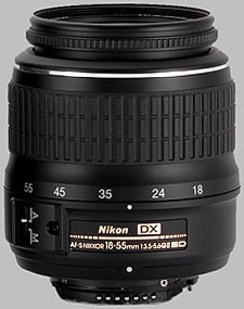 image of the Nikon 18-55mm f/3.5-5.6G ED II DX AF-S Nikkor lens