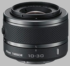 image of the Nikon 1 10-30mm f/3.5-5.6 Nikkor VR lens