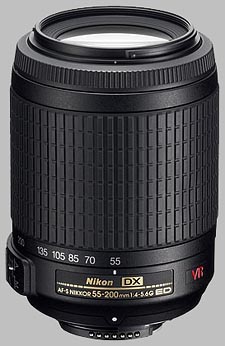 image of the Nikon 55-200mm f/4-5.6G IF-ED VR DX AF-S Nikkor lens