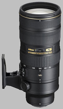 image of the Nikon 70-200mm f/2.8G ED VR II AF-S Nikkor lens