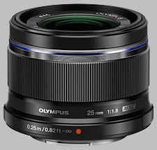 image of the Olympus 25mm f/1.8 M.Zuiko Digital lens