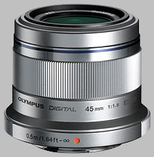 image of the Olympus 45mm f/1.8 ED M.Zuiko Digital lens