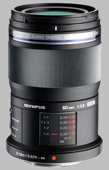 image of the Olympus 60mm f/2.8 M.Zuiko Digital ED lens